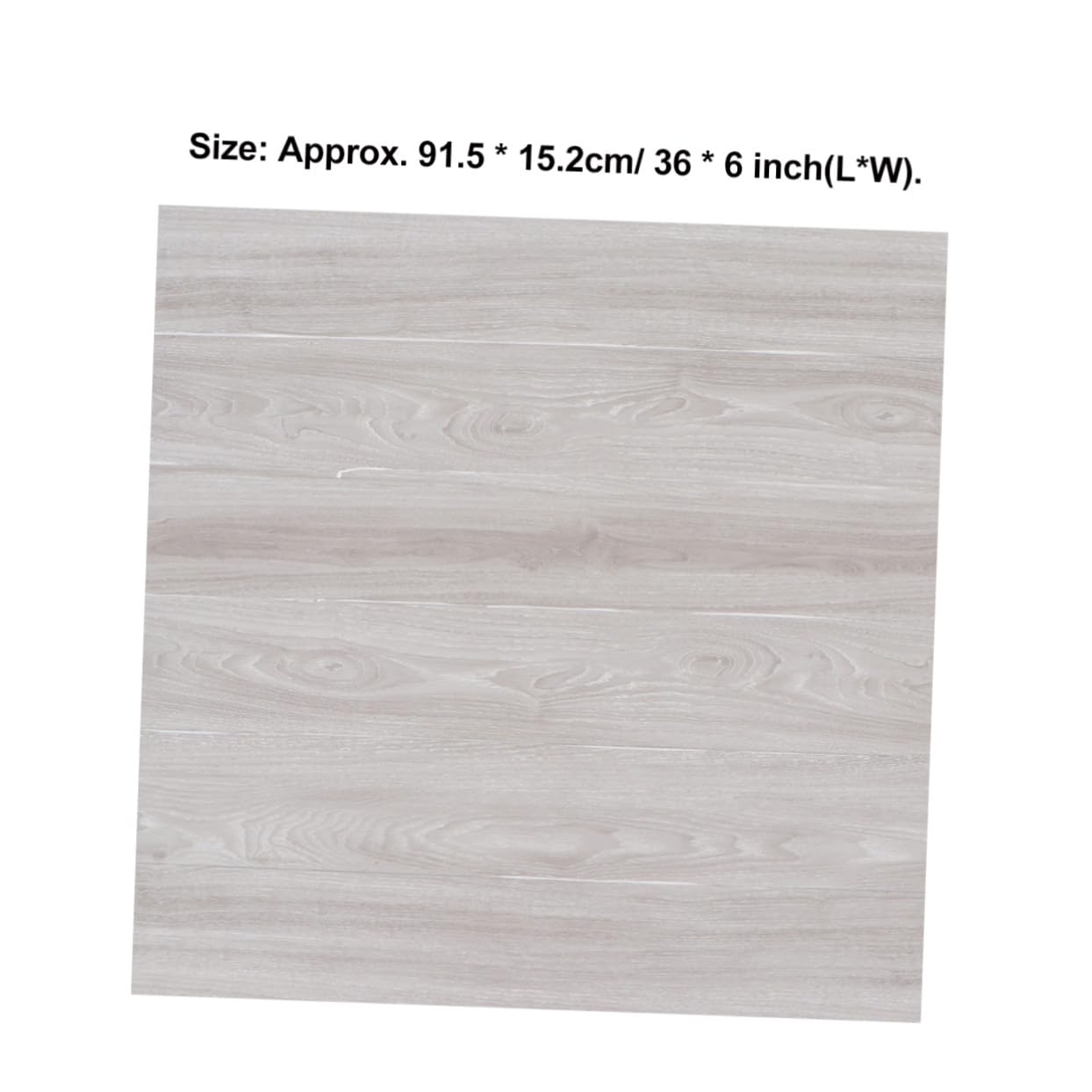 WATIIFUFU Self-adhesive Pvc Flooring Tiles with Wood Grain Texture Easy to Install High Temperature Resistant Square Coverage