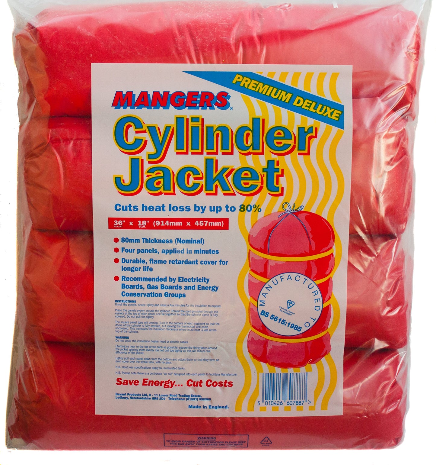 Plumb Pak INSUL1 Cylinder Jacket, "36"" x 18"""