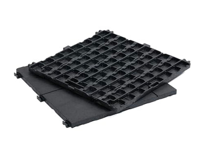 10 Pack Garden Composite Interlocking Decking Tiles Recycled Material 30 x 30cm