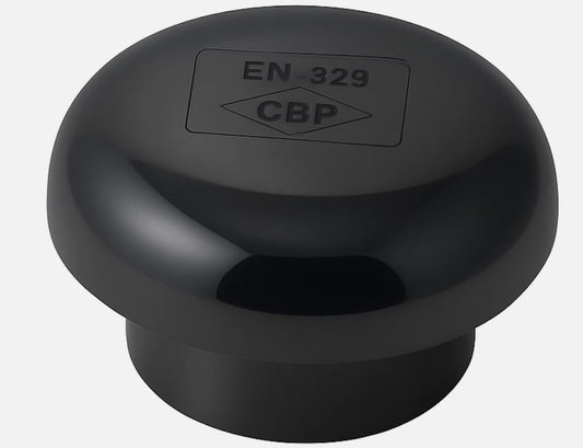 110mm Solvent Soil Pipe Mushroom Vent Cowl, Black UPVC 4-inch