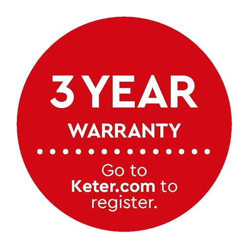 Keter California Double 2 Seater 83% recycled Outdoor Garden Furniture Chaise Lounge Set - Graphite with Grey Cushions Fade Free | All Weather Resistant | Easy Clean | Zero Maintenance