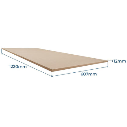 Snowdon Timber MDF Board (T) 12mm (W) 607mm (L) 1220mm - 10 Pack