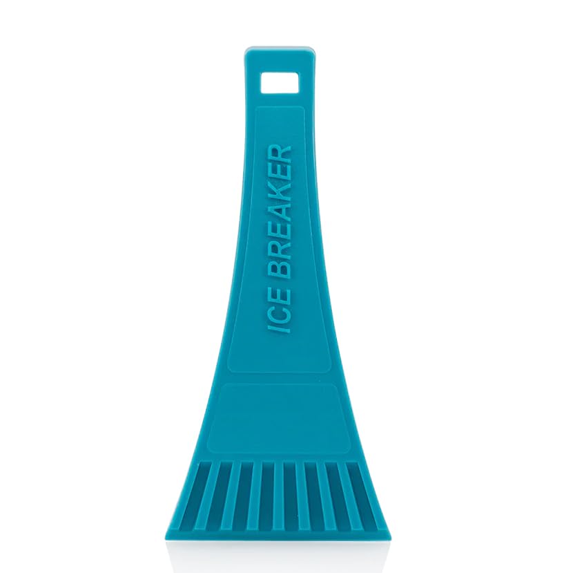 EVAQ8 Car Winter Essentials Pack – De-icer Spray, Ice Scraper, Demister Sponge, Foil Blanket & High-Visibility Vest in Bright Orange Bag