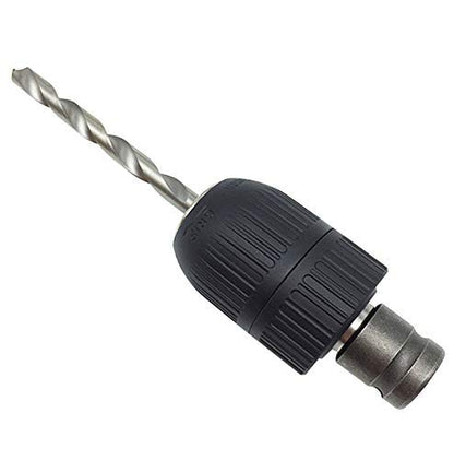 Gasea 2-13mm Capacity Keyless Drill Chuck Quick Change Converter Conversion Tool with 1/2 Inch Socket Square Female Adapter for Air Impact Wrench