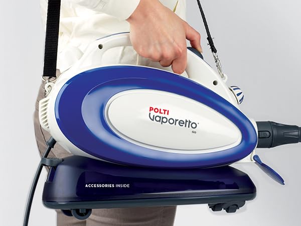 Polti Vaporetto Go Steam Cleaner, 3.5 Bar, 0.75 L Tank, 14 Accessories