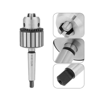Mini Drill Chuck, Ejoyous High-Carbon Steel Key Type Lathe Drill Chuck, 1-13mm Mini Lathe Drill Chuck Tool for Drilling Centering Tapping Reaming
