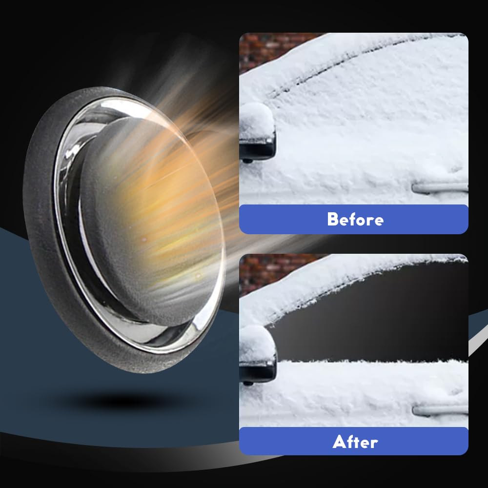 Anti-freeze Electromagnetic Car Snow Removal Device, 2025 New Car Defroster, Deicer, Portable Kinetic Molecular Heater, Car Diffuser for Essential Oils, Winter Car Kits (1PCS)