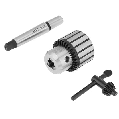 Mini Drill Chuck, Ejoyous High-Carbon Steel Key Type Lathe Drill Chuck, 1-13mm Mini Lathe Drill Chuck Tool for Drilling Centering Tapping Reaming