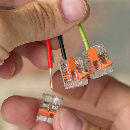 WAGO 221 Lever Nuts 28pc Compact Splicing Wire Connector Assortment with Case | Includes (8X) 221-2401, (8X) 221-412, (8X) 221-413, (4X) 221-415