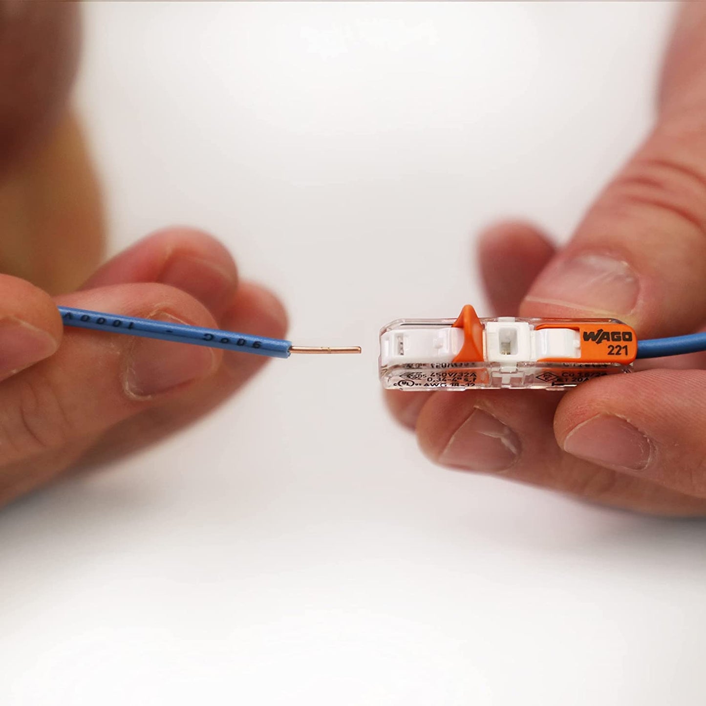 WAGO 221 Lever Nuts 28pc Compact Splicing Wire Connector Assortment with Case | Includes (8X) 221-2401, (8X) 221-412, (8X) 221-413, (4X) 221-415