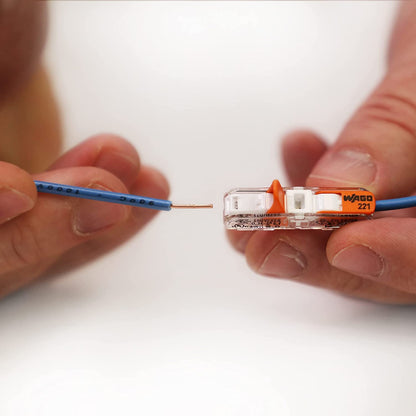 WAGO 221 Lever Nuts 28pc Compact Splicing Wire Connector Assortment with Case | Includes (8X) 221-2401, (8X) 221-412, (8X) 221-413, (4X) 221-415