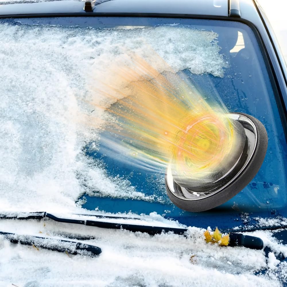 Anti-freeze Electromagnetic Car Snow Removal Device, 2025 New Car Defroster, Deicer, Portable Kinetic Molecular Heater, Car Diffuser for Essential Oils, Winter Car Kits (1PCS)