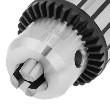 Mini Drill Chuck, Ejoyous High-Carbon Steel Key Type Lathe Drill Chuck, 1-13mm Mini Lathe Drill Chuck Tool for Drilling Centering Tapping Reaming