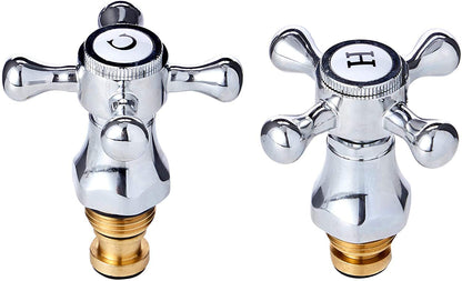 1/2" Traditional Style Tap Conversion Kit by Taps2Traps Hot & Cold Pair
