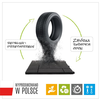 10 Pack Garden Composite Interlocking Decking Tiles Recycled Material 30 x 30cm