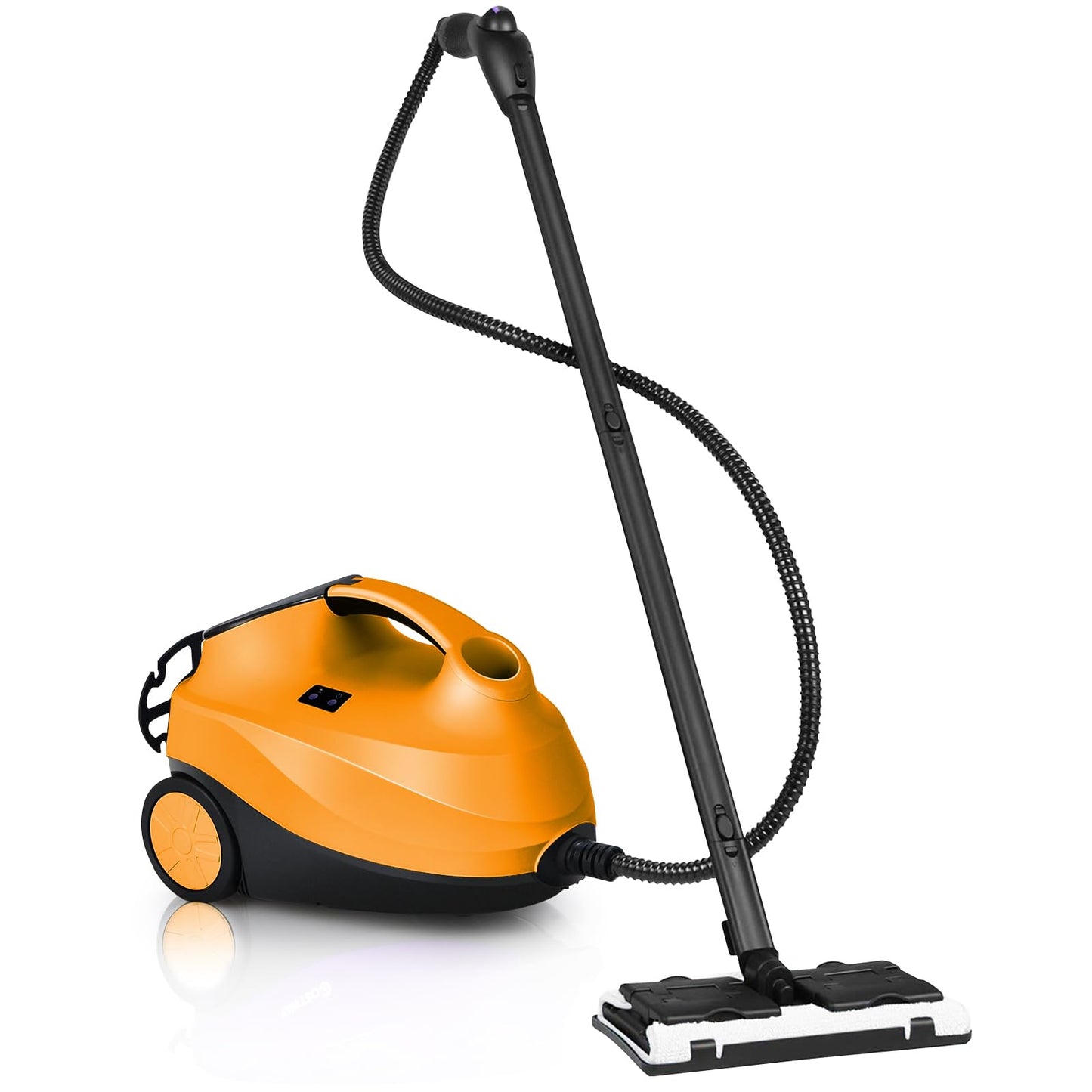 GiantexUK 2000W Steam Cleaner, 1.5L Tank Portable Household Steam Mop with 20 Accessories, Chemical-Free Multi-Purpose Steam Clean Machine for Floors Carpet Window Car (Yellow)