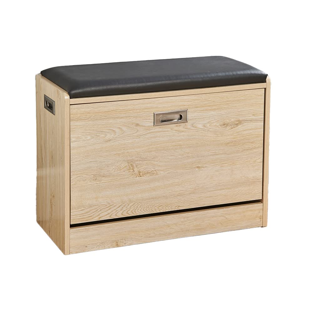 Easylife Deluxe Shoe Ottoman Bench, 3 Shelves. Shoe Rack, H49cm x W65cm x D30cm - Fully Guaranteed