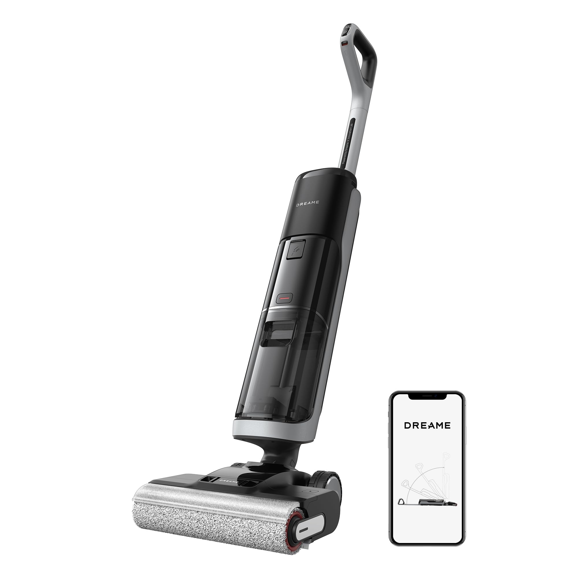 dreame H14 Pro Wet Dry Vacuum Cleaner, 180°Lie-Flat, 18000Pa Cordless Floor Cleaner, 60°C Hot Water Clean, 5min Drying, Auto Solution Distribution & Suction Adjustment, Dual Rotating Brush, Dual-Edge