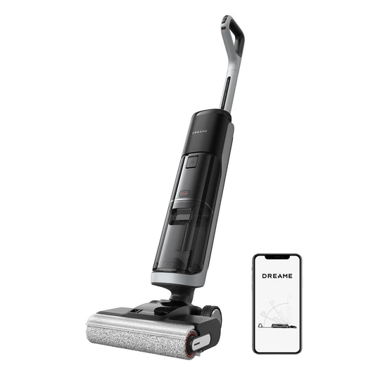 dreame H14 Pro Wet Dry Vacuum Cleaner, 180°Lie-Flat, 18000Pa Cordless Floor Cleaner, 60°C Hot Water Clean, 5min Drying, Auto Solution Distribution & Suction Adjustment, Dual Rotating Brush, Dual-Edge