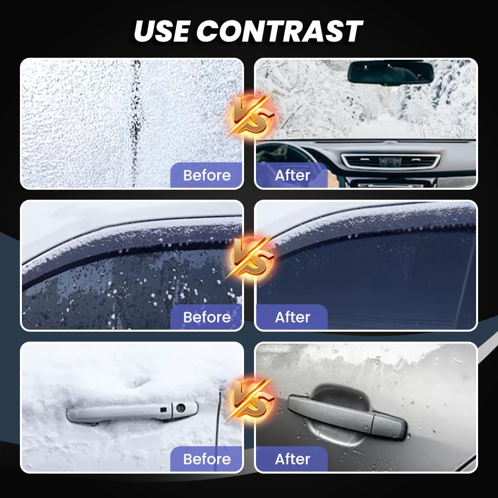 Anti-freeze Electromagnetic Car Snow Removal Device, 2025 New Car Defroster, Deicer, Portable Kinetic Molecular Heater, Car Diffuser for Essential Oils, Winter Car Kits (1PCS)