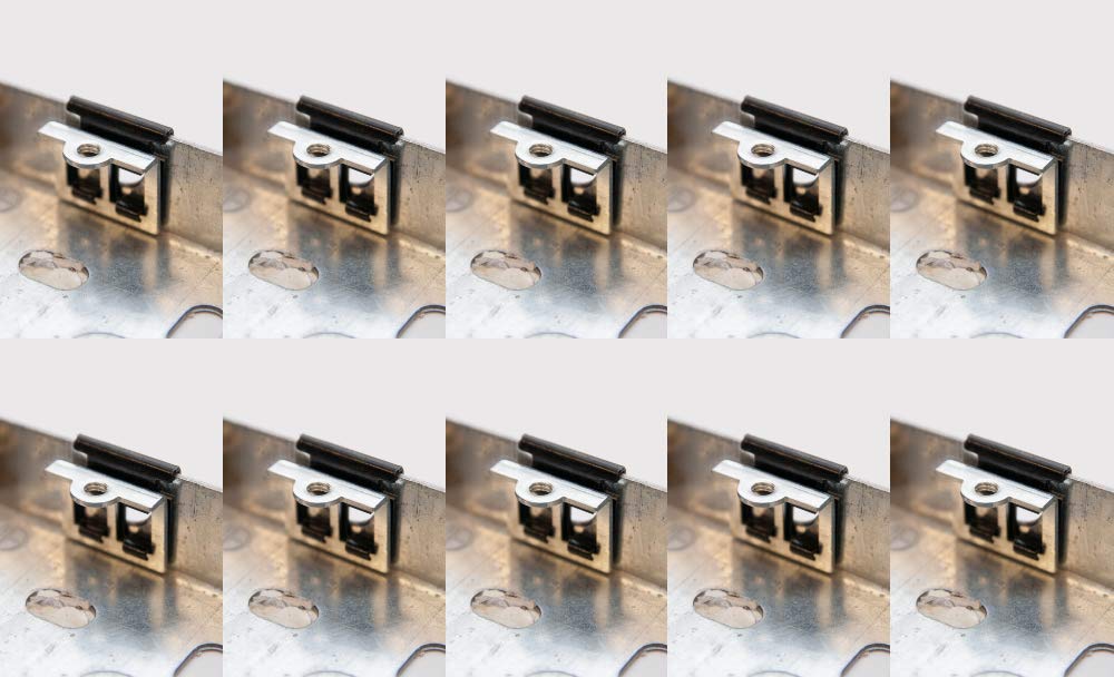 x10 Back Box Repair Clips Replace Damaged Threads or Lugs on Installed Electrical Metal Back Pattress Boxes