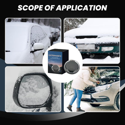 Anti-freeze Electromagnetic Car Snow Removal Device, 2025 New Car Defroster, Deicer, Portable Kinetic Molecular Heater, Car Diffuser for Essential Oils, Winter Car Kits (1PCS)