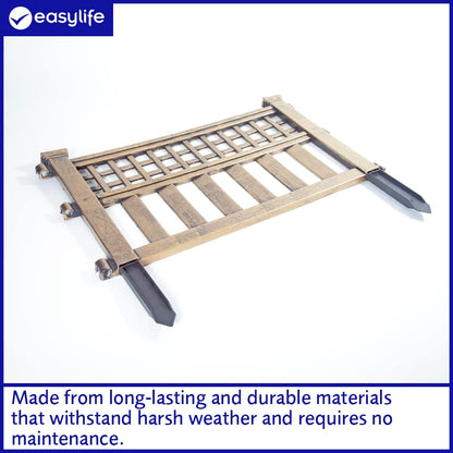 Easylife Garden Modern Fence Panels, Instant Installation Flower Bed Edging, Durable Fence for Garden - Fully Guaranteed