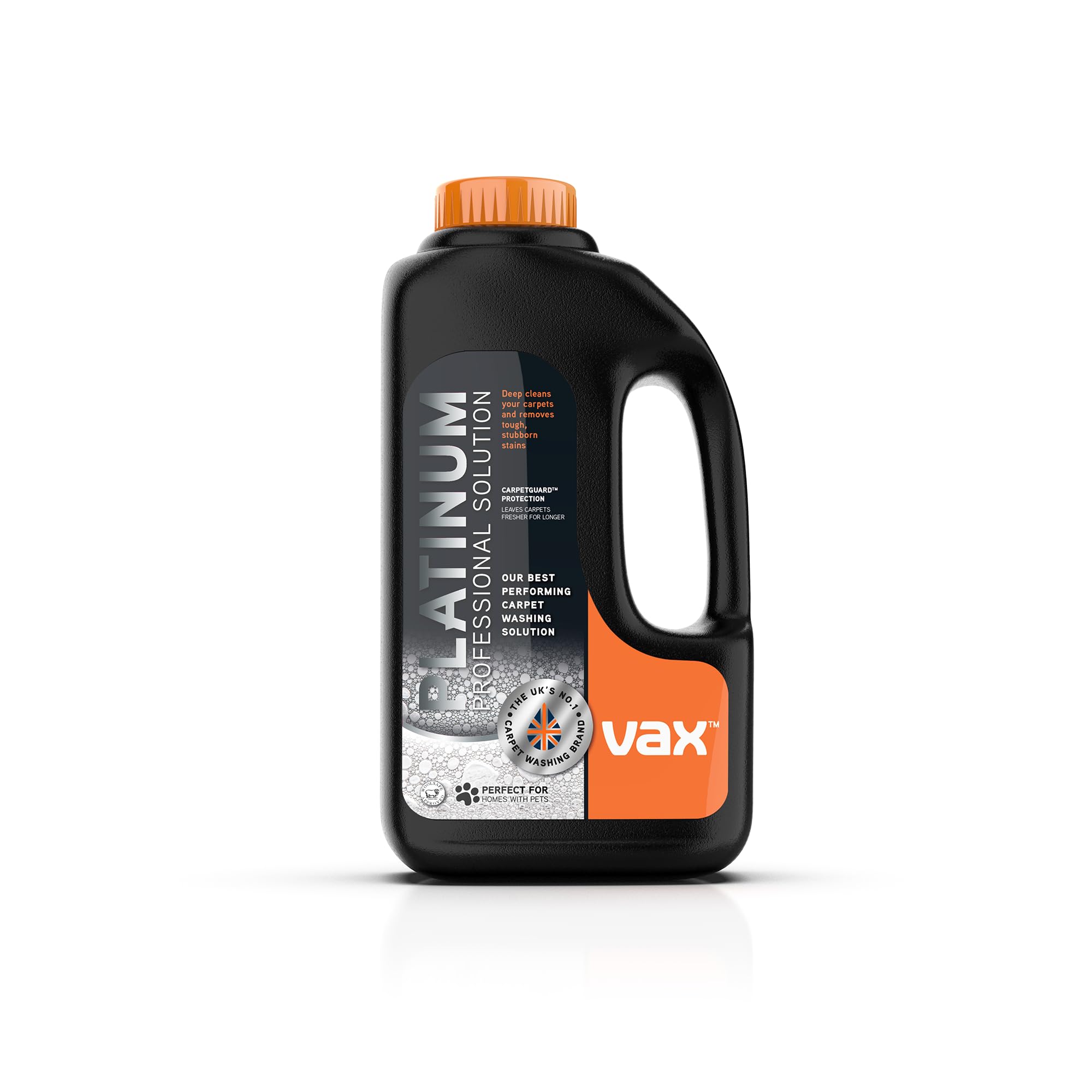 Vax Platinum Professional 1.5L Carpet Cleaner Solution, Stain Remover Shampoo, Rose Burst Scent, Neutralises Pet Odours, 1-9-139136, Charcoal