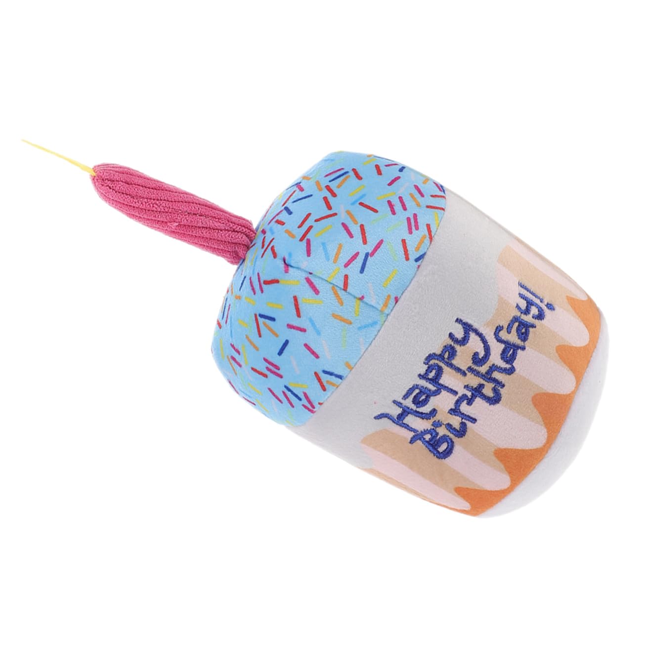 BESPORTBLE Plush Cat Chewing Toy Birthday Cake Shape Indoor Teething Fun for Cats Safe Soft for Engaging Playtime and Reducing Loneliness