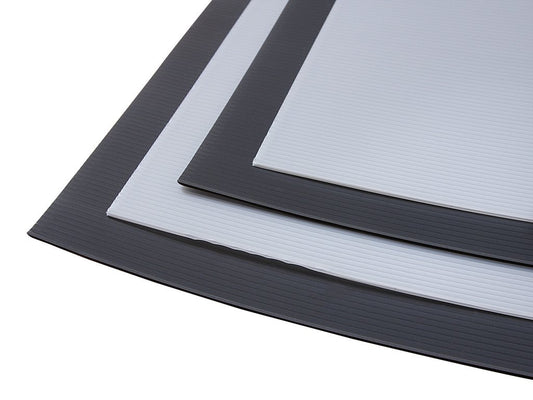 10 x Black Polyflute Correx Sheets for Hard Floor & Surface Protection 2mm x 240cm x 120cm (white optional) - select your pack size