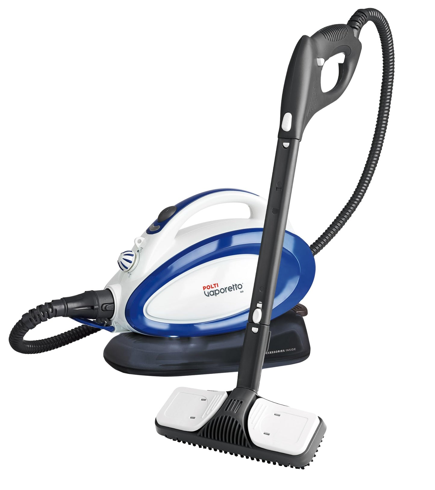 Polti Vaporetto Go Steam Cleaner, 3.5 Bar, 0.75 L Tank, 14 Accessories