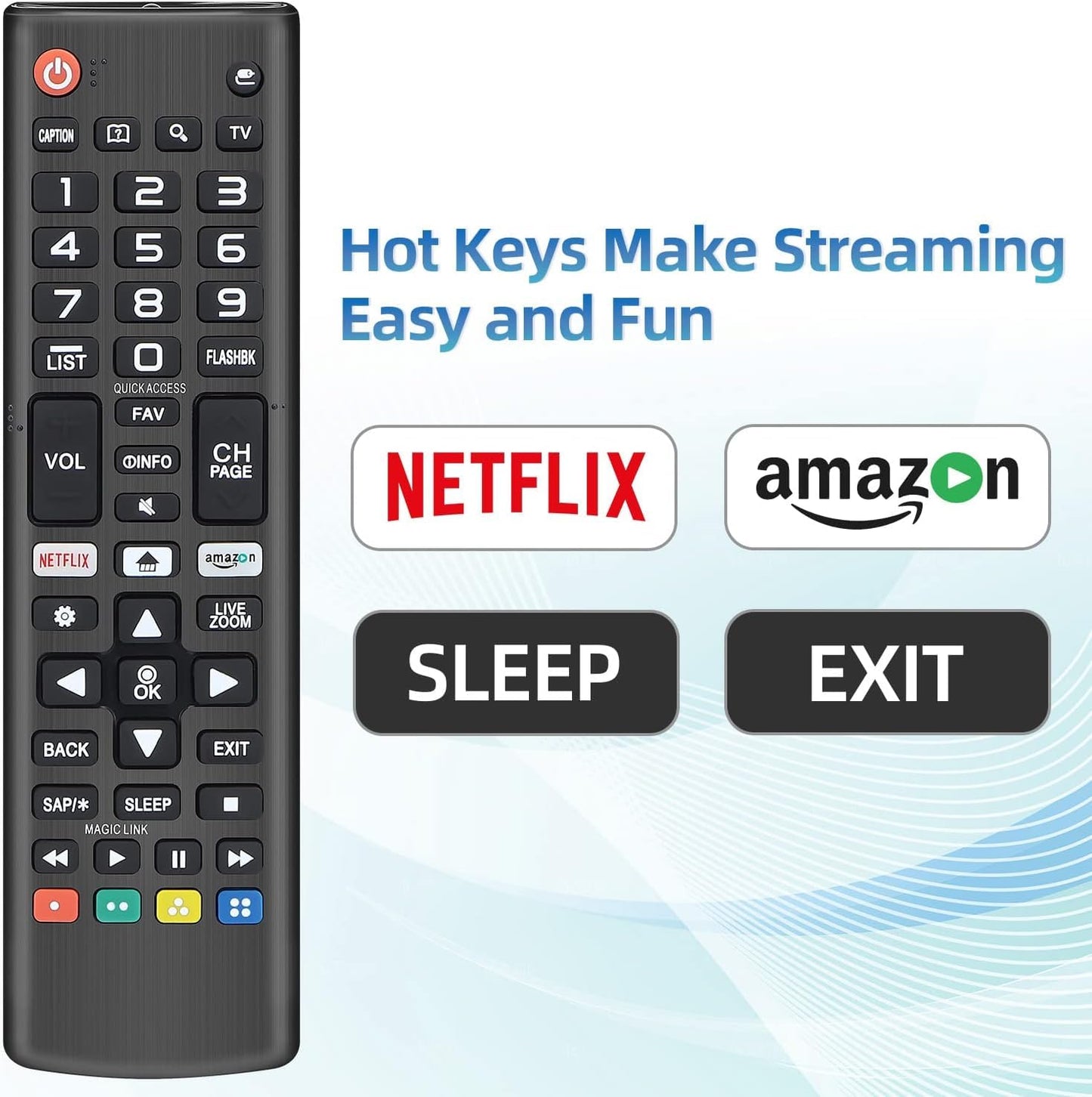 LG TV Remote Control for TV Replacement | Universal Remote Control for TV L G Replacement Works with All L G Smart TVs (LCD, LED, OLED, UHD, 4K) LG Remote 308 – Universal TV Remote