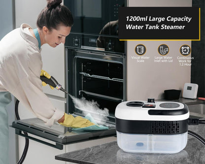 Foandbevi 7 in 1 Steam Cleaner 2500W High Pressure Steamer for Cleaning, Car Steamer Handheld Steam Cleaner for Home Use, Hardwood Floor Steam Cleaner for Upholstery, Kitchen, Bathroom, Grout