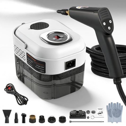 Teodute 2500W Steam Cleaner for Home & Car, Handheld Portable Steam Cleaner with 6 Steam Levels, 15s Heat-Up, 1.7L Tank, High Pressure Steam Cleaner for Home Multi Purpose Floor Carpet Sofa Bathroom