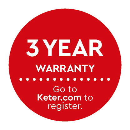 Keter California 2 Seater 83% recycled Outdoor Garden Furniture Balcony Chaise lounge - Graphite with Grey Cushions Fade Free | All Weather Resistant | Easy Clean | Zero Maintenance