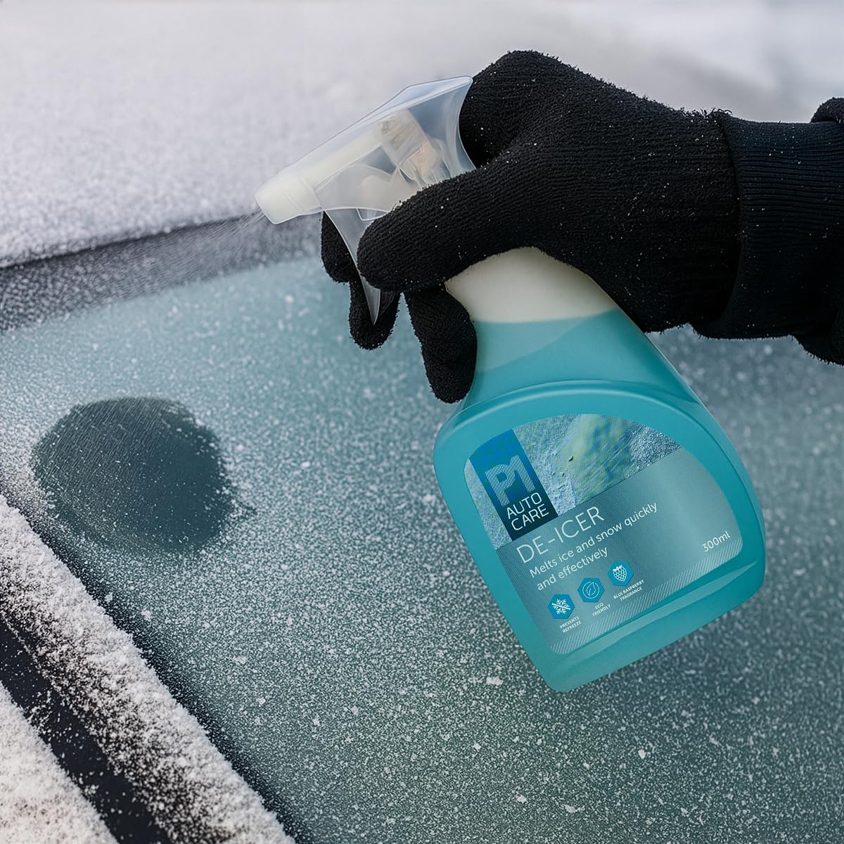 EVAQ8 Winter Car Essentials Kit For Icy Mornings Deicer - Ice Scraper - Windscreen Demister Pad - Screenwash Concentrate - Emergency Blanket