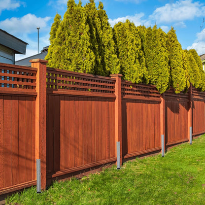 2 Pack Fence Post Repair Stakes - Repair Kit for Damaged Posts - Anchor for Stability - Spikes to Fix Broken Wood Fences