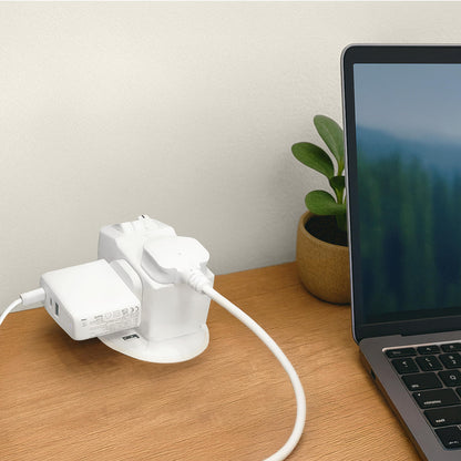 Masterplug Three Socket Surge Protected Adaptor with Individual Switches