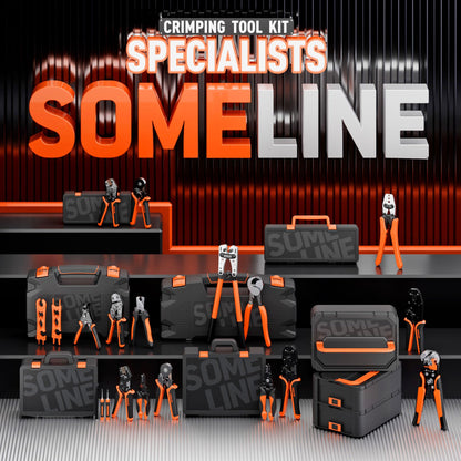 SOMELINE Crimping Tools Set with 24 Types of Ferrules - Ferrule Pliers 0.25-10mm²(AWG 24-8) I Electricians Tools, Crimper, Crimping Pliers, Wire Crimping Tool, Crimping Tool