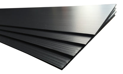 10 x Black Polyflute Correx Sheets for Hard Floor & Surface Protection 2mm x 240cm x 120cm (white optional) - select your pack size